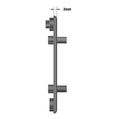 60-030-0 MODULAR SOLUTIONS POLYAMIDE END CAP 90MM X 90MM, GRAY